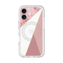 スリムプロテクションプレミアムケース with MagSafe［ マーブルトライアングルパレット - Pink ］