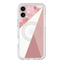 スリムプロテクションプレミアムケース with MagSafe［ マーブルトライアングルパレット - Pink ］