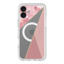 スリムプロテクションプレミアムケース with MagSafe［ マーブルトライアングルパレット - Pink ］