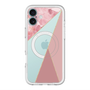 スリムプロテクションプレミアムケース with MagSafe［ マーブルトライアングルパレット - Pink ］