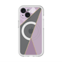 スリムプロテクションプレミアムケース with MagSafe［ マーブルトライアングルパレット - Purple ］