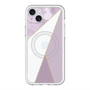 スリムプロテクションプレミアムケース with MagSafe［ マーブルトライアングルパレット - Purple ］