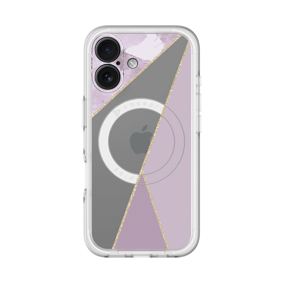 スリムプロテクションプレミアムケース with MagSafe［ マーブルトライアングルパレット - Purple ］