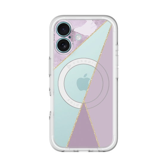 スリムプロテクションプレミアムケース with MagSafe［ マーブルトライアングルパレット - Purple ］