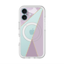 スリムプロテクションプレミアムケース with MagSafe［ マーブルトライアングルパレット - Purple ］