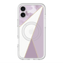 スリムプロテクションプレミアムケース with MagSafe［ マーブルトライアングルパレット - Purple ］