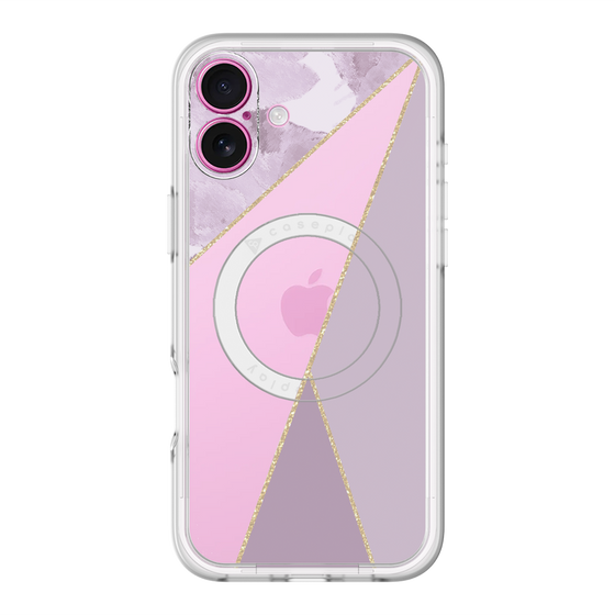 スリムプロテクションプレミアムケース with MagSafe［ マーブルトライアングルパレット - Purple ］