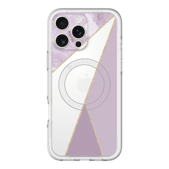 スリムプロテクションプレミアムケース with MagSafe［ マーブルトライアングルパレット - Purple ］