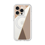スリムプロテクションプレミアムケース with MagSafe［ マーブルトライアングルパレット - Brown ］