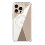 スリムプロテクションプレミアムケース with MagSafe［ マーブルトライアングルパレット - Brown ］