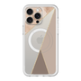 スリムプロテクションプレミアムケース with MagSafe［ マーブルトライアングルパレット - Brown ］