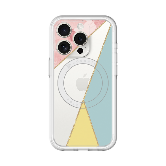 スリムプロテクションプレミアムケース with MagSafe［ マーブルトライアングルパレット - Mix ］