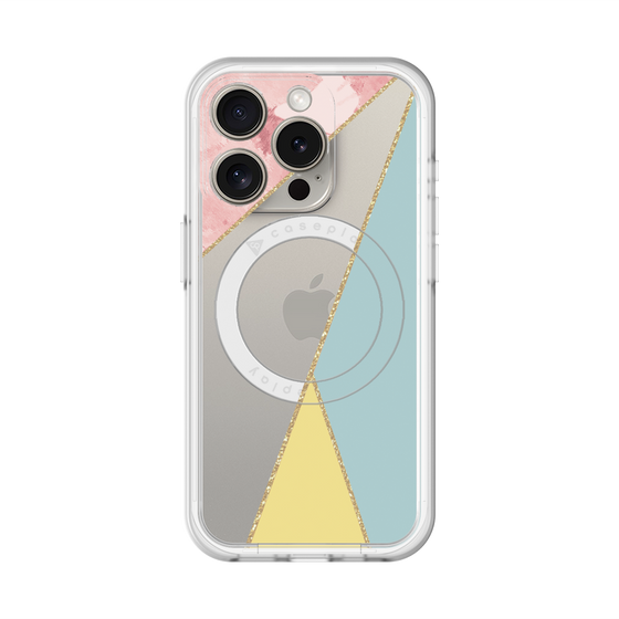 スリムプロテクションプレミアムケース with MagSafe［ マーブルトライアングルパレット - Mix ］