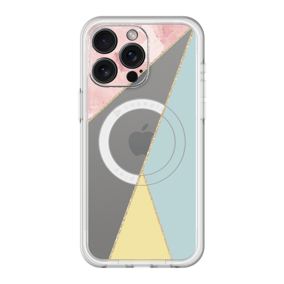 スリムプロテクションプレミアムケース with MagSafe［ マーブルトライアングルパレット - Mix ］