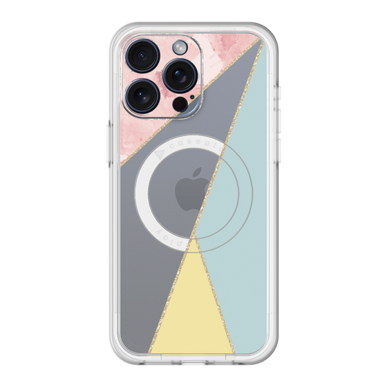 スリムプロテクションプレミアムケース with MagSafe［ マーブルトライアングルパレット - Mix ］