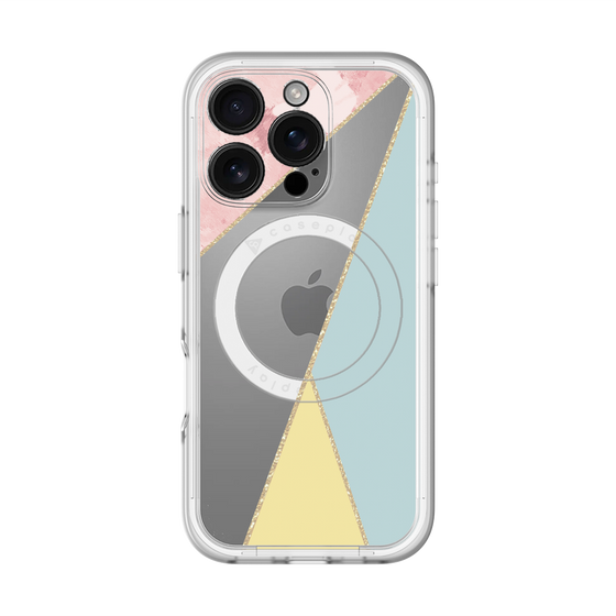 スリムプロテクションプレミアムケース with MagSafe［ マーブルトライアングルパレット - Mix ］