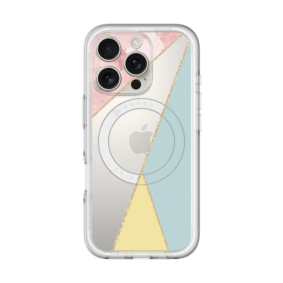 スリムプロテクションプレミアムケース with MagSafe［ マーブルトライアングルパレット - Mix ］