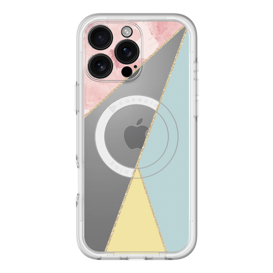 スリムプロテクションプレミアムケース with MagSafe［ マーブルトライアングルパレット - Mix ］