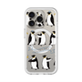 スリムプロテクションプレミアムケース with MagSafe［ キュートペンギンマーチ ］