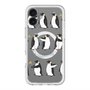 スリムプロテクションプレミアムケース with MagSafe［ キュートペンギンマーチ ］