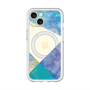 スリムプロテクションプレミアムケース with MagSafe［ 朝焼けパステルパレット - Blue ］