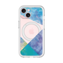 スリムプロテクションプレミアムケース with MagSafe［ 朝焼けパステルパレット - Blue ］