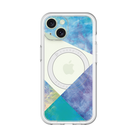 スリムプロテクションプレミアムケース with MagSafe［ 朝焼けパステルパレット - Blue ］