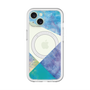 スリムプロテクションプレミアムケース with MagSafe［ 朝焼けパステルパレット - Blue ］
