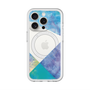 スリムプロテクションプレミアムケース with MagSafe［ 朝焼けパステルパレット - Blue ］