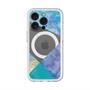 スリムプロテクションプレミアムケース with MagSafe［ 朝焼けパステルパレット - Blue ］