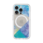 スリムプロテクションプレミアムケース with MagSafe［ 朝焼けパステルパレット - Blue ］