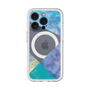 スリムプロテクションプレミアムケース with MagSafe［ 朝焼けパステルパレット - Blue ］