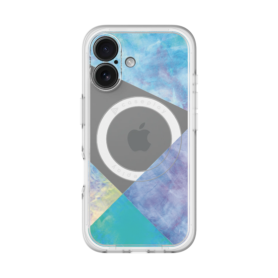 スリムプロテクションプレミアムケース with MagSafe［ 朝焼けパステルパレット - Blue ］