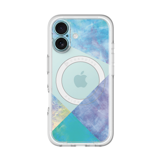 スリムプロテクションプレミアムケース with MagSafe［ 朝焼けパステルパレット - Blue ］