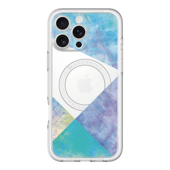 スリムプロテクションプレミアムケース with MagSafe［ 朝焼けパステルパレット - Blue ］