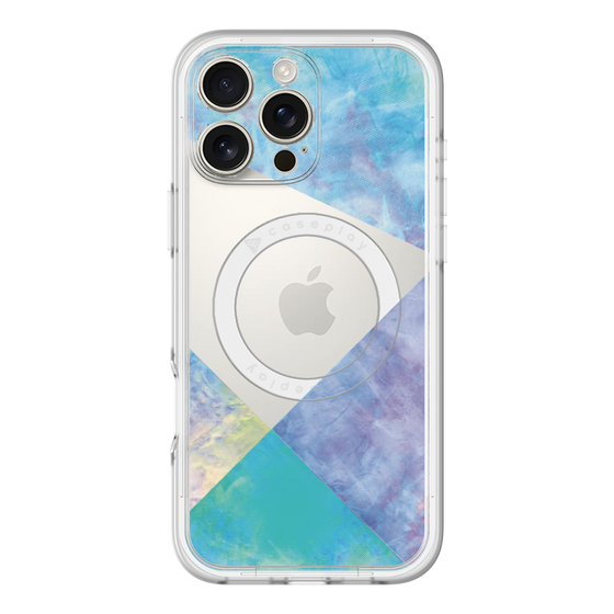 スリムプロテクションプレミアムケース with MagSafe［ 朝焼けパステルパレット - Blue ］