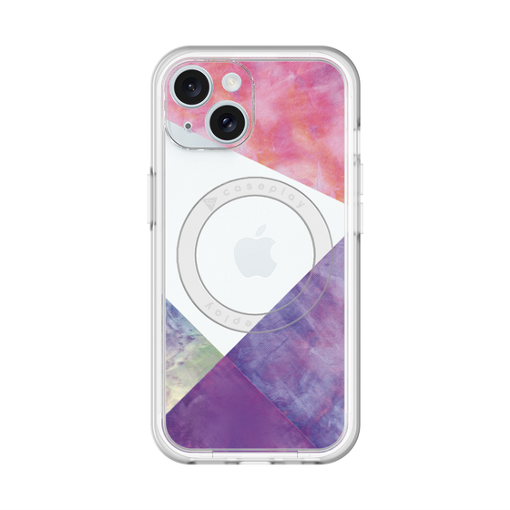 スリムプロテクションプレミアムケース with MagSafe［ 朝焼けパステルパレット - Purple ］