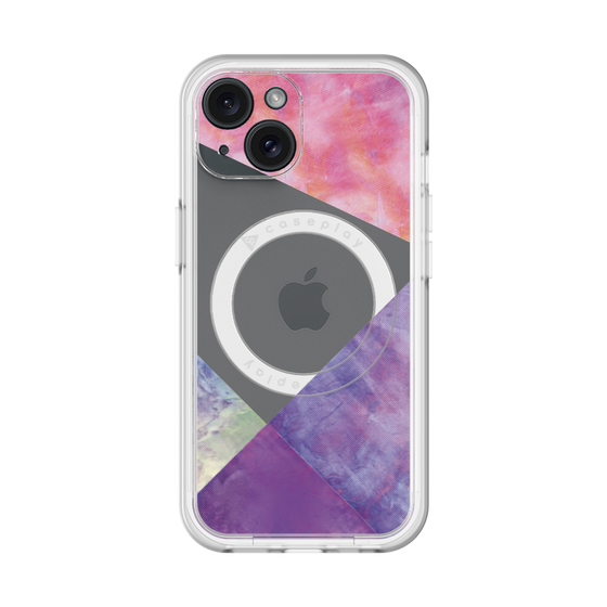 スリムプロテクションプレミアムケース with MagSafe［ 朝焼けパステルパレット - Purple ］