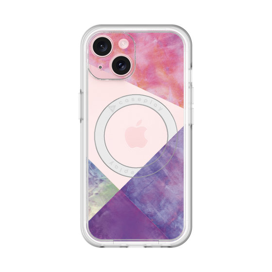 スリムプロテクションプレミアムケース with MagSafe［ 朝焼けパステルパレット - Purple ］