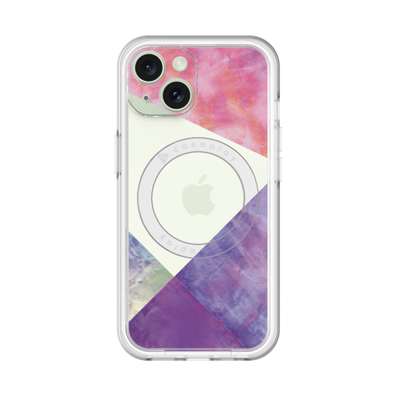 スリムプロテクションプレミアムケース with MagSafe［ 朝焼けパステルパレット - Purple ］