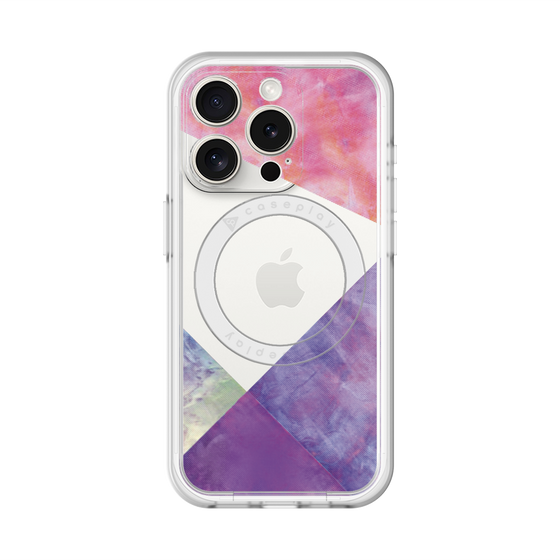 スリムプロテクションプレミアムケース with MagSafe［ 朝焼けパステルパレット - Purple ］