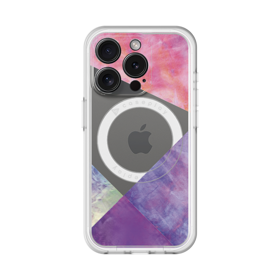 スリムプロテクションプレミアムケース with MagSafe［ 朝焼けパステルパレット - Purple ］