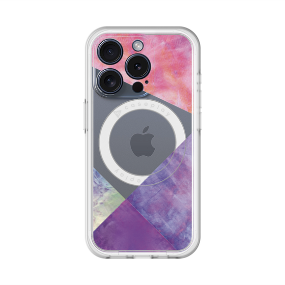 スリムプロテクションプレミアムケース with MagSafe［ 朝焼けパステルパレット - Purple ］