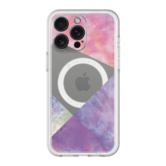 スリムプロテクションプレミアムケース with MagSafe［ 朝焼けパステルパレット - Purple ］