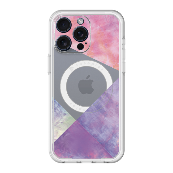 スリムプロテクションプレミアムケース with MagSafe［ 朝焼けパステルパレット - Purple ］