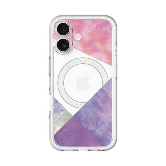スリムプロテクションプレミアムケース with MagSafe［ 朝焼けパステルパレット - Purple ］