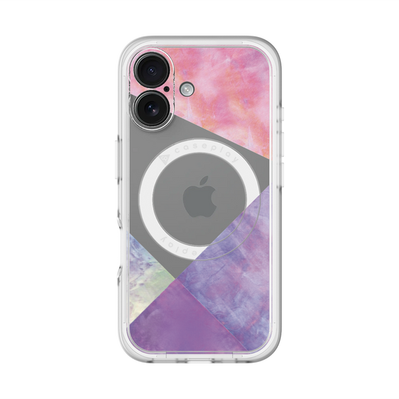 スリムプロテクションプレミアムケース with MagSafe［ 朝焼けパステルパレット - Purple ］
