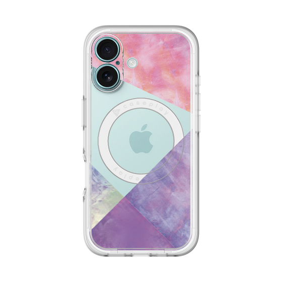 スリムプロテクションプレミアムケース with MagSafe［ 朝焼けパステルパレット - Purple ］