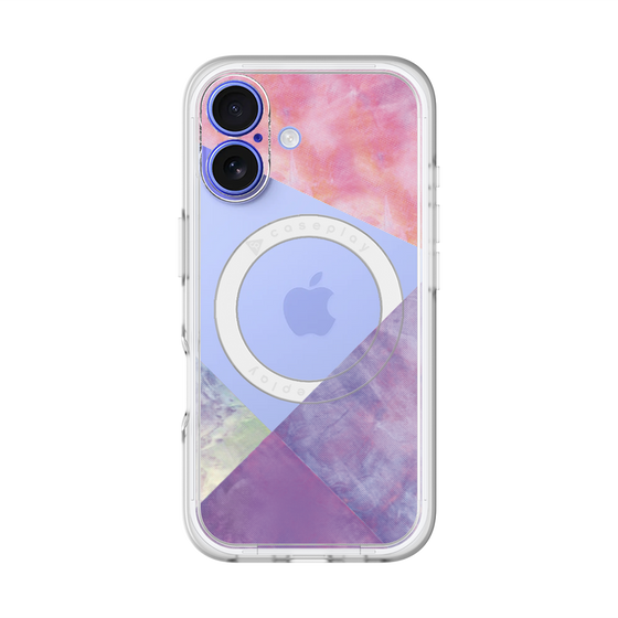 スリムプロテクションプレミアムケース with MagSafe［ 朝焼けパステルパレット - Purple ］