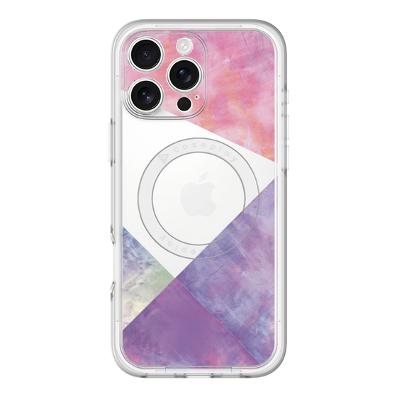 スリムプロテクションプレミアムケース with MagSafe［ 朝焼けパステルパレット - Purple ］